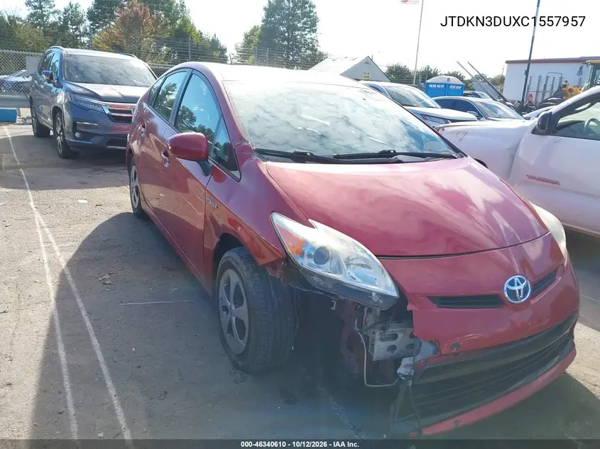 TOYOTA PRIUS 2012, VIN JTDKN3DUXC1557957