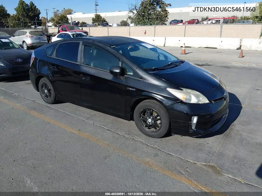 TOYOTA PRIUS 2012, VIN JTDKN3DU6C5461560