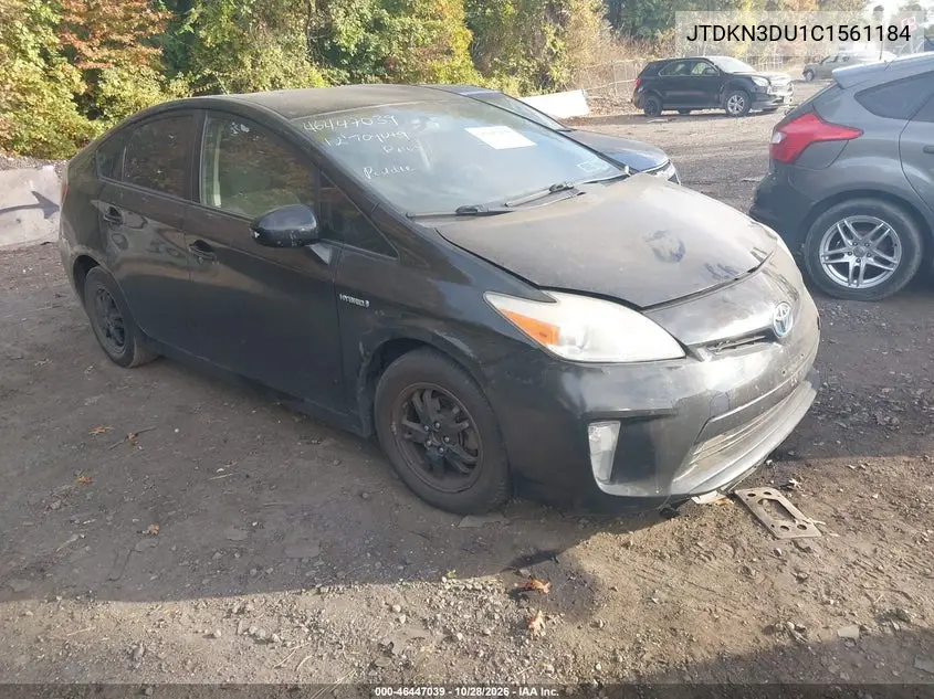 TOYOTA PRIUS 2012, VIN JTDKN3DU1C1561184