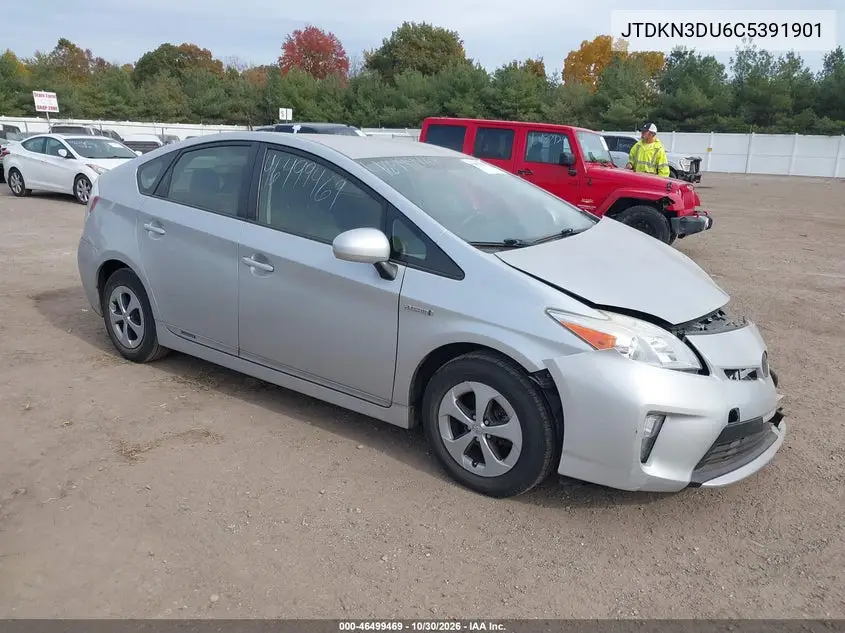 TOYOTA PRIUS 2012, VIN JTDKN3DU6C5391901