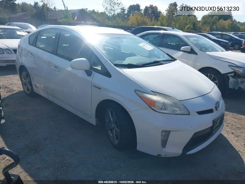 TOYOTA PRIUS 2013, VIN JTDKN3DUXD5613230