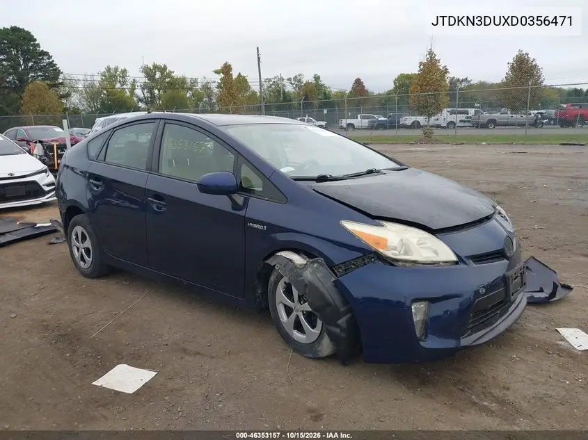 TOYOTA PRIUS 2013, VIN JTDKN3DUXD0356471