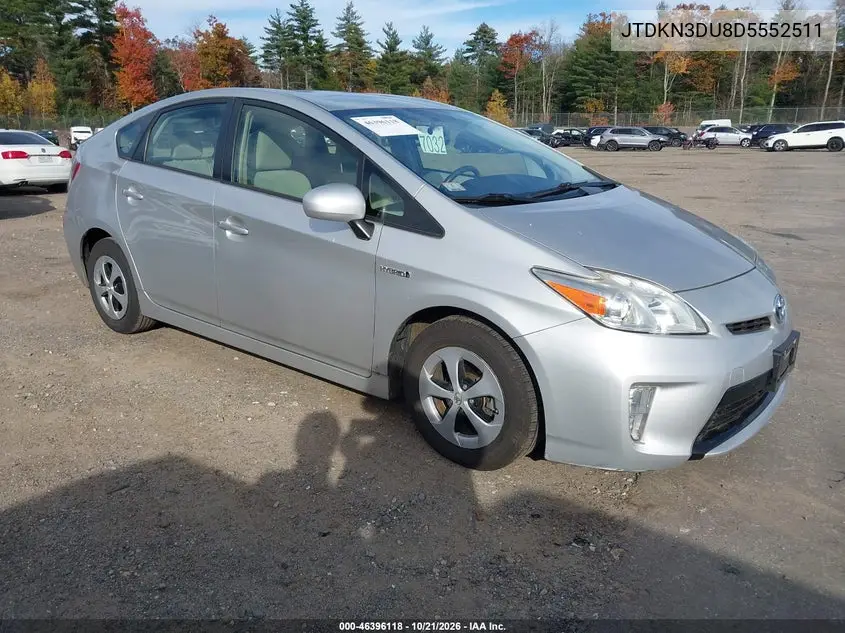 TOYOTA PRIUS 2013, VIN JTDKN3DU8D5552511