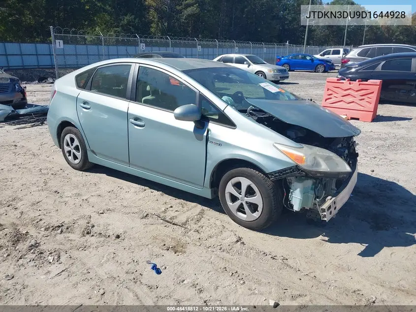 TOYOTA PRIUS 2013, VIN JTDKN3DU9D1644928