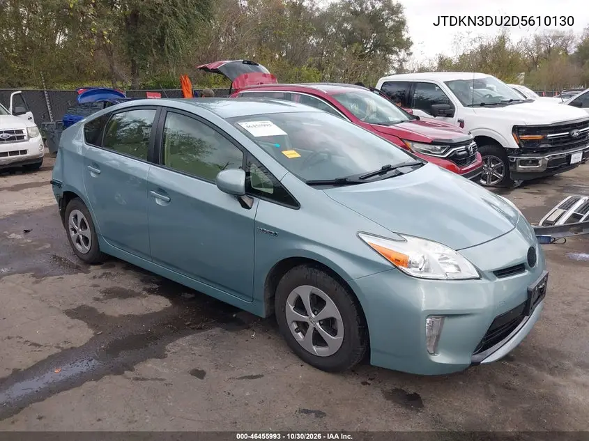 TOYOTA PRIUS 2013, VIN JTDKN3DU2D5610130