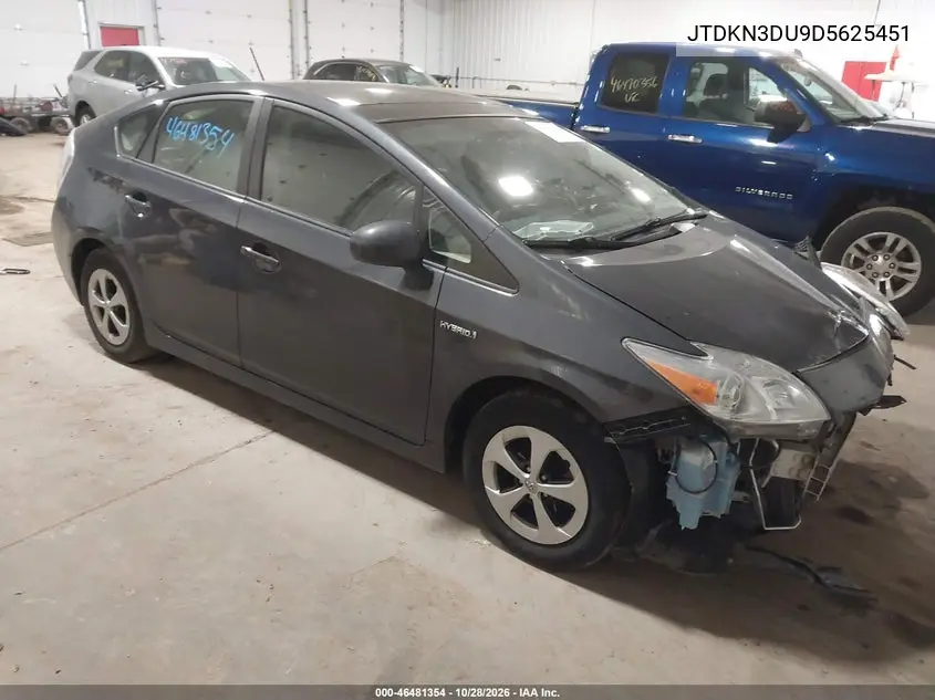 TOYOTA PRIUS 2013, VIN JTDKN3DU9D5625451