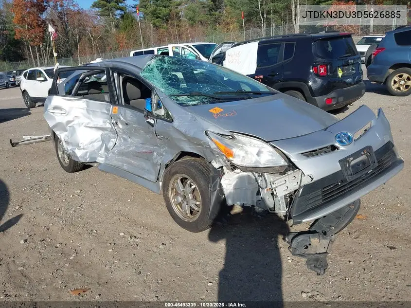 TOYOTA PRIUS 2013, VIN JTDKN3DU3D5626885