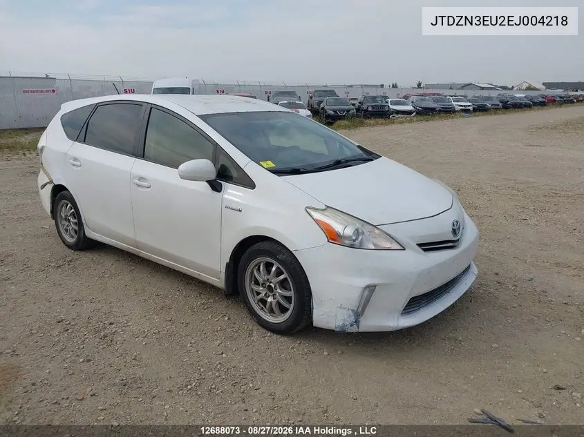 TOYOTA PRIUS 2014, VIN JTDZN3EU2EJ004218
