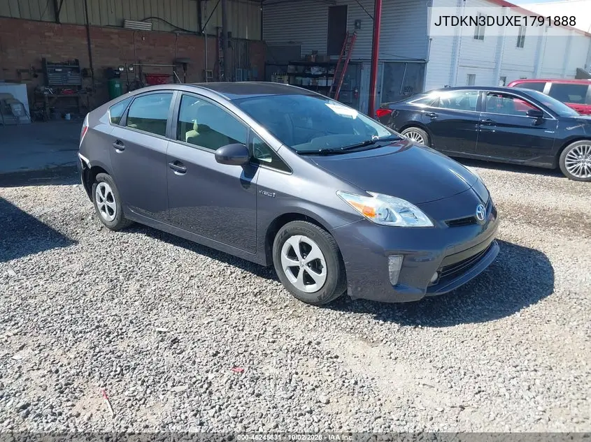 TOYOTA PRIUS 2014, VIN JTDKN3DUXE1791888