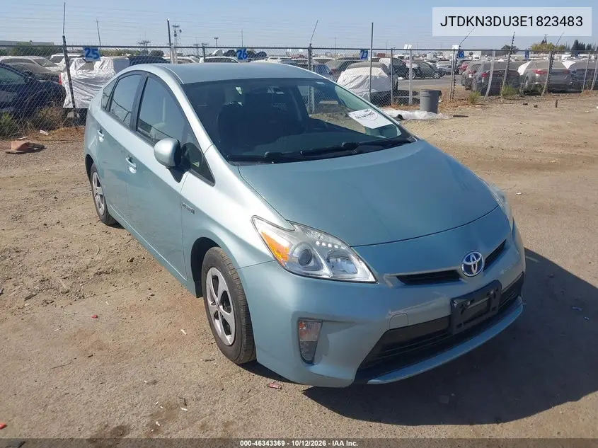 TOYOTA PRIUS 2014, VIN JTDKN3DU3E1823483