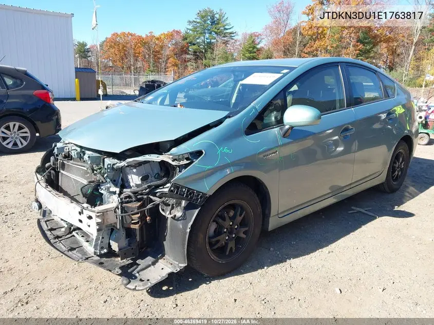 TOYOTA PRIUS 2014, VIN JTDKN3DU1E1763817