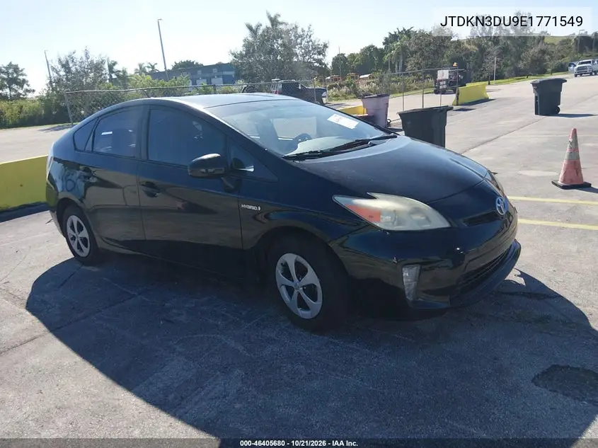 TOYOTA PRIUS 2014, VIN JTDKN3DU9E1771549