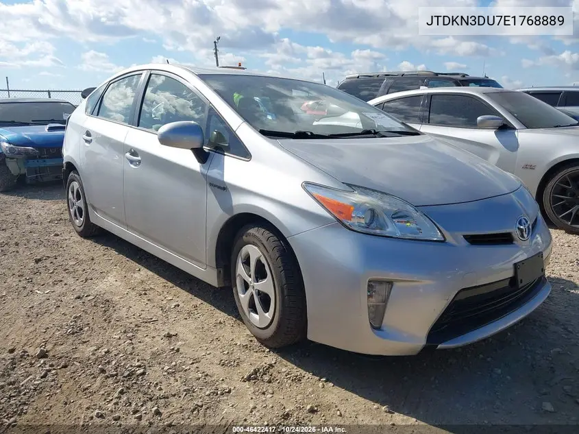 TOYOTA PRIUS 2014, VIN JTDKN3DU7E1768889