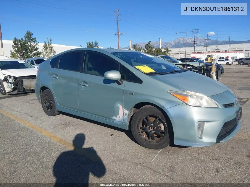 TOYOTA PRIUS 2014, VIN JTDKN3DU1E1861312