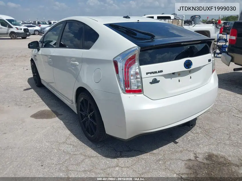 2015 TOYOTA PRIUS VIN JTDKN3DUXF1999030 — фото 3