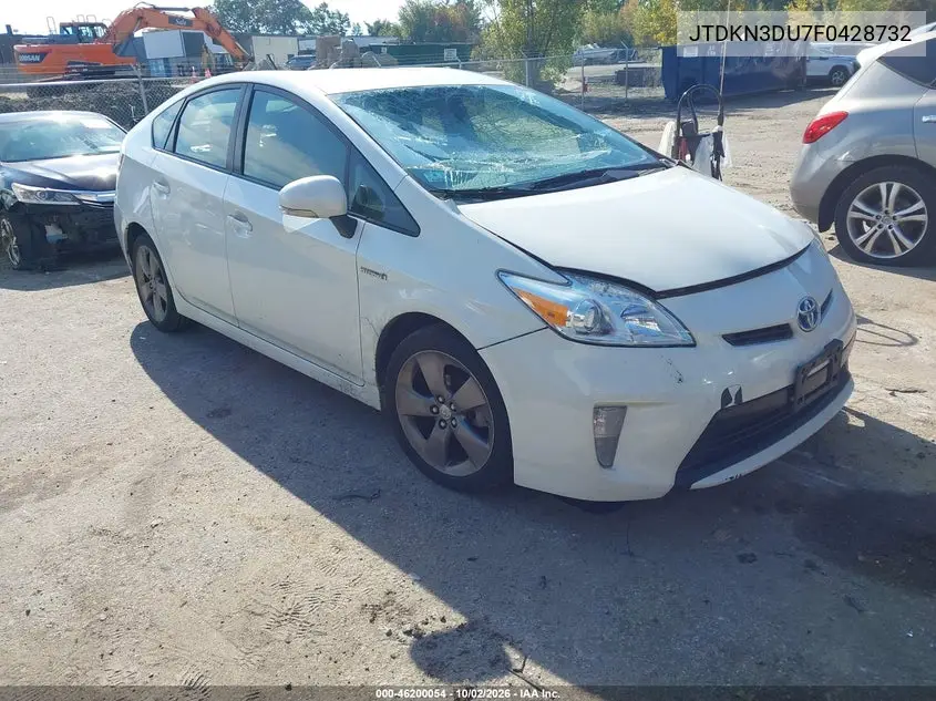 TOYOTA PRIUS 2015, VIN JTDKN3DU7F0428732