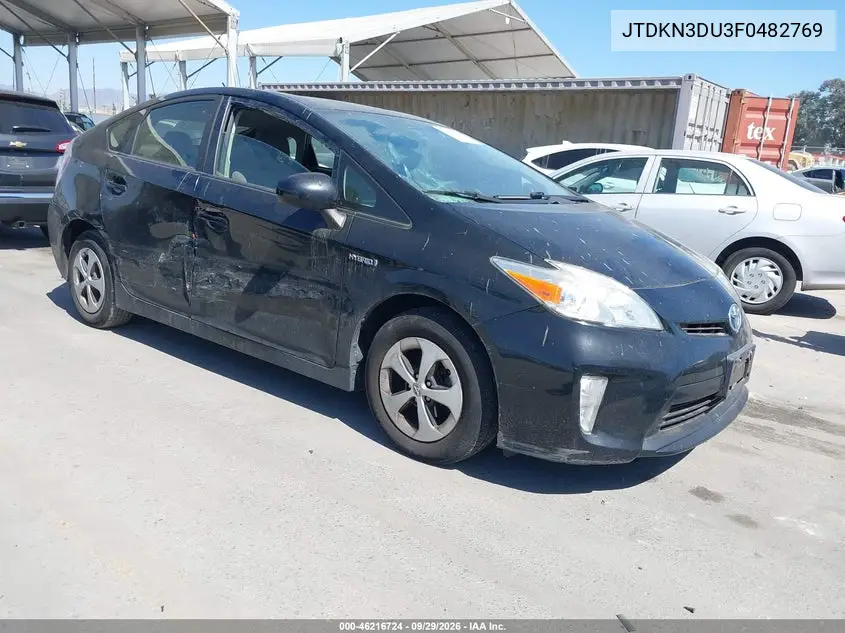 TOYOTA PRIUS 2015, VIN JTDKN3DU3F0482769