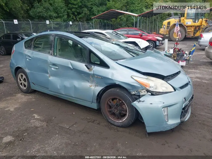 TOYOTA PRIUS 2015, VIN JTDKN3DU3F1949425