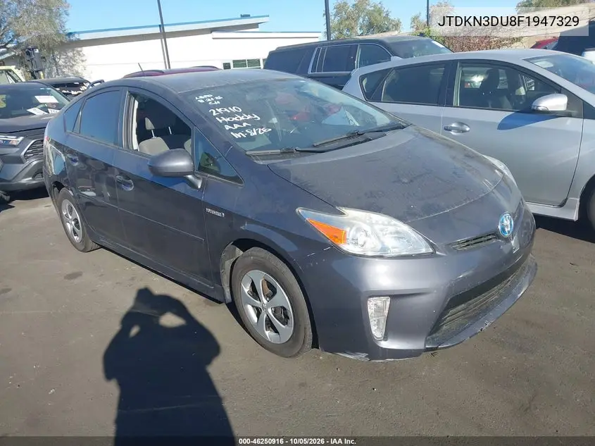 TOYOTA PRIUS 2015, VIN JTDKN3DU8F1947329