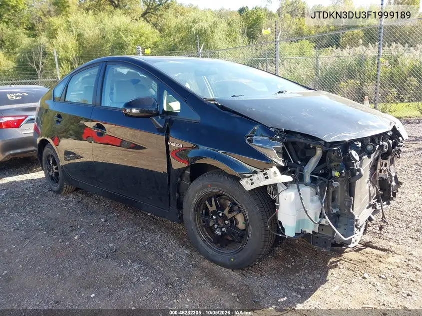 TOYOTA PRIUS 2015, VIN JTDKN3DU3F1999189