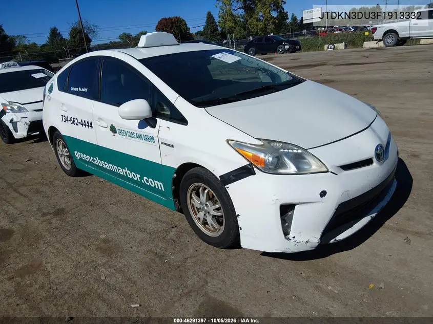 TOYOTA PRIUS 2015, VIN JTDKN3DU3F1913332