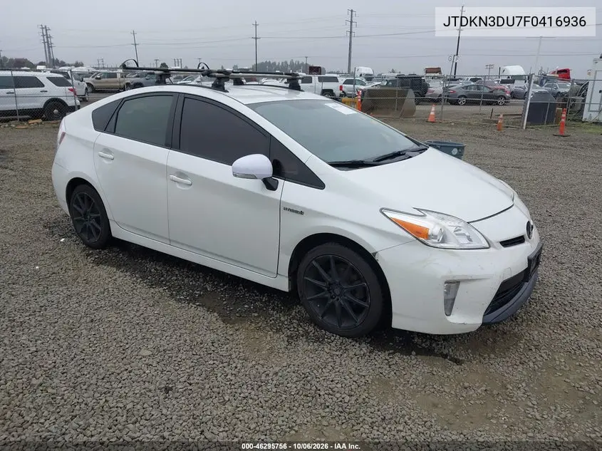 TOYOTA PRIUS 2015, VIN JTDKN3DU7F0416936