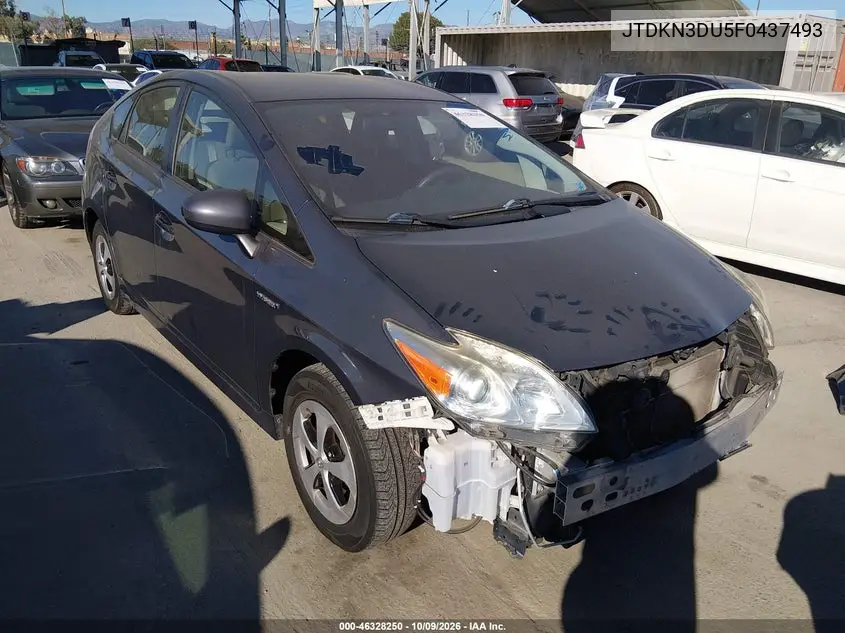 TOYOTA PRIUS 2015, VIN JTDKN3DU5F0437493