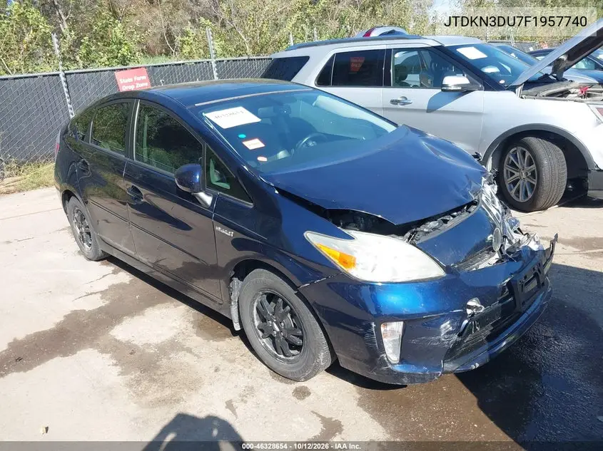 TOYOTA PRIUS 2015, VIN JTDKN3DU7F1957740