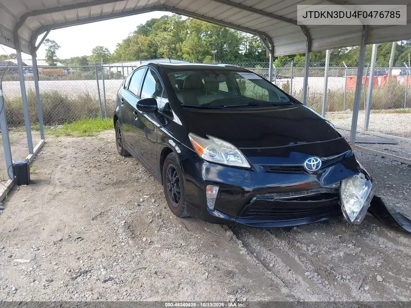 TOYOTA PRIUS 2015, VIN JTDKN3DU4F0476785