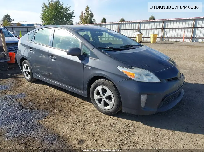 TOYOTA PRIUS 2015, VIN JTDKN3DU7F0440086