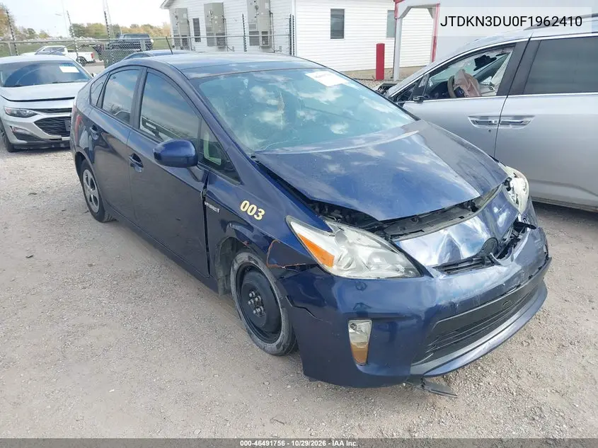 TOYOTA PRIUS 2015, VIN JTDKN3DU0F1962410