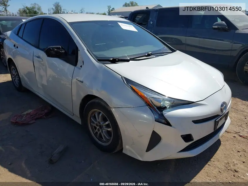 TOYOTA PRIUS 2016, VIN JTDKBRFU1G3014550