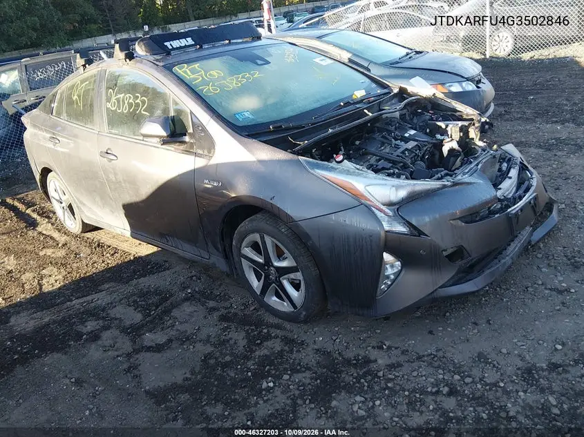 TOYOTA PRIUS 2016, VIN JTDKARFU4G3502846