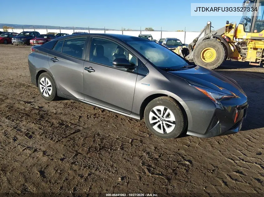 TOYOTA PRIUS 2016, VIN JTDKARFU3G3527334