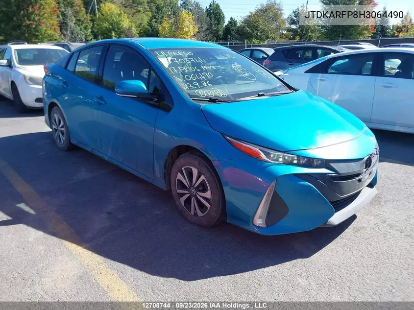 TOYOTA PRIUS 2017, VIN JTDKARFP8H3064490