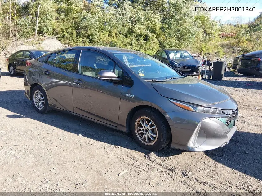 TOYOTA PRIUS 2017, VIN JTDKARFP2H3001840