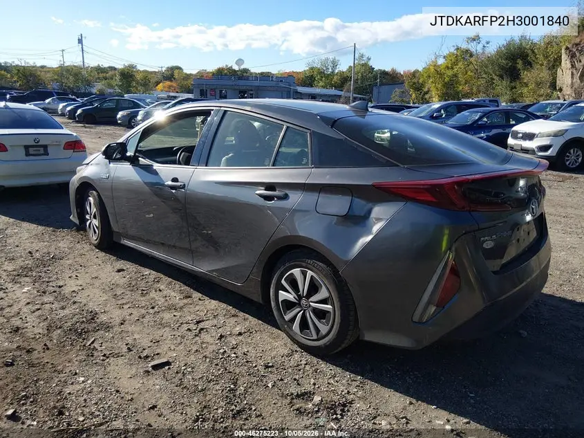 2017 TOYOTA PRIUS VIN JTDKARFP2H3001840 — фото 3