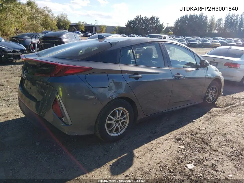 2017 TOYOTA PRIUS VIN JTDKARFP2H3001840 — фото 4