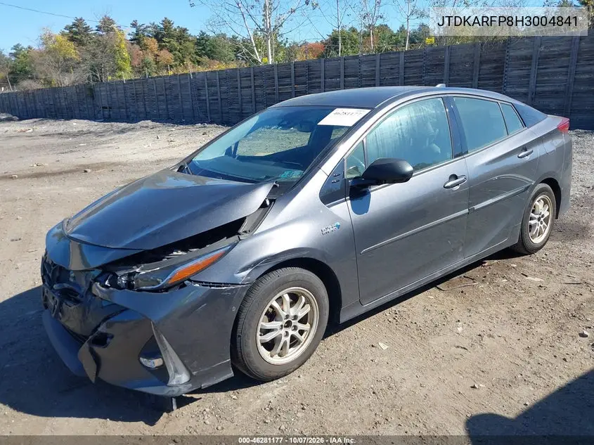2017 TOYOTA PRIUS VIN JTDKARFP8H3004841 — фото 2
