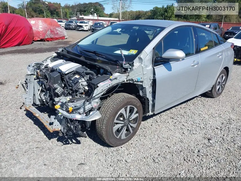2017 TOYOTA PRIUS VIN JTDKARFP4H3003170 — фото 2