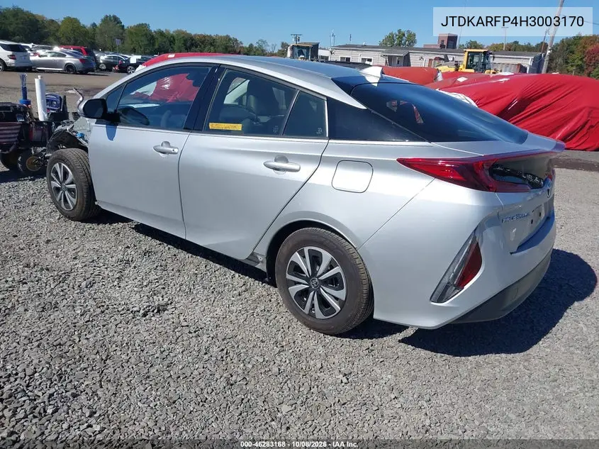 2017 TOYOTA PRIUS VIN JTDKARFP4H3003170 — фото 3