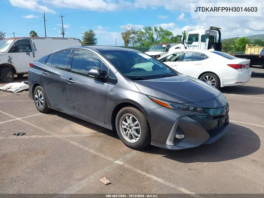 TOYOTA PRIUS 2017, VIN JTDKARFP9H3014603