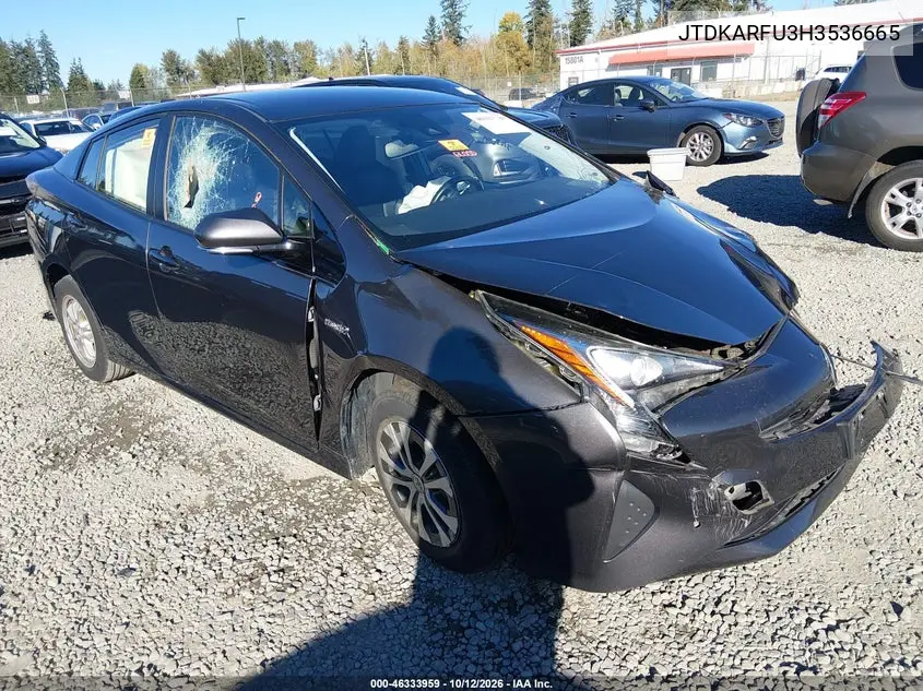 TOYOTA PRIUS 2017, VIN JTDKARFU3H3536665