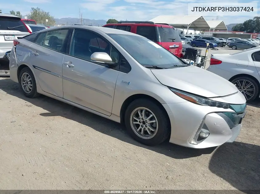 TOYOTA PRIUS 2017, VIN JTDKARFP3H3037424