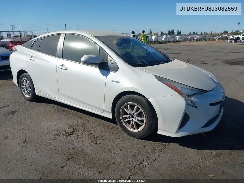 TOYOTA PRIUS 2018, VIN JTDKBRFU8J3082559