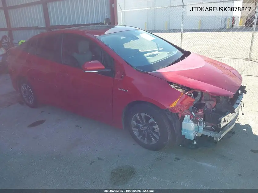 TOYOTA PRIUS 2019, VIN JTDKARFU9K3078847