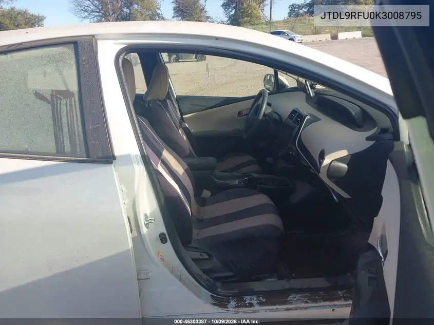 2019 TOYOTA PRIUS VIN JTDL9RFU0K3008795 — фото 5