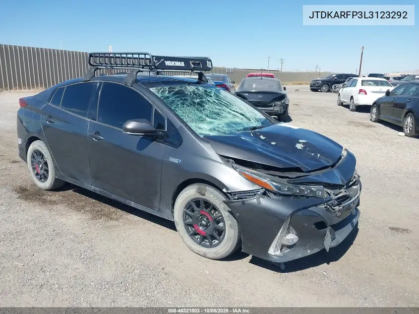 TOYOTA PRIUS 2020, VIN JTDKARFP3L3123292