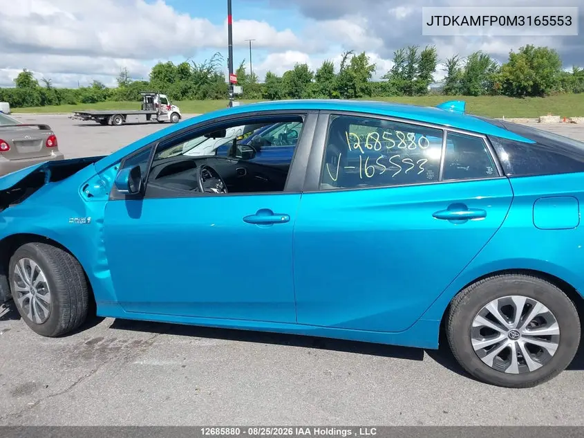 2021 TOYOTA PRIUS VIN JTDKAMFP0M3165553 — фото 13