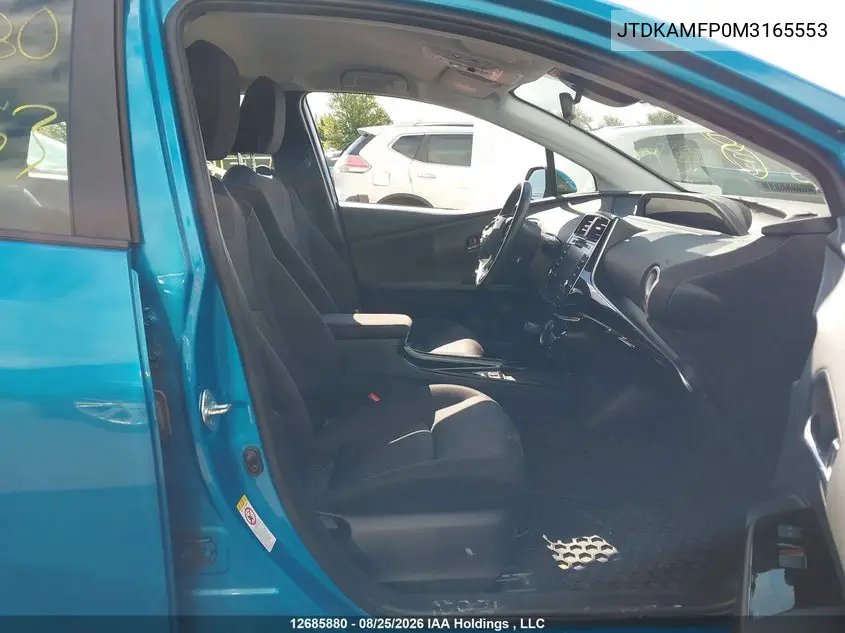 2021 TOYOTA PRIUS VIN JTDKAMFP0M3165553 — фото 5